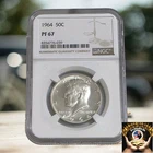 1964 Proof Kennedy Half Dollar NGC PF 67 White Coin Taken From Storage 🔥