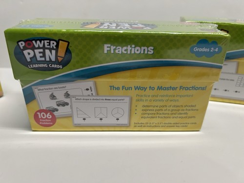 Power Pen Learning Cards Fractions Place Value Division Grades 2-4 and 3-5 Math - Picture 7 of 7