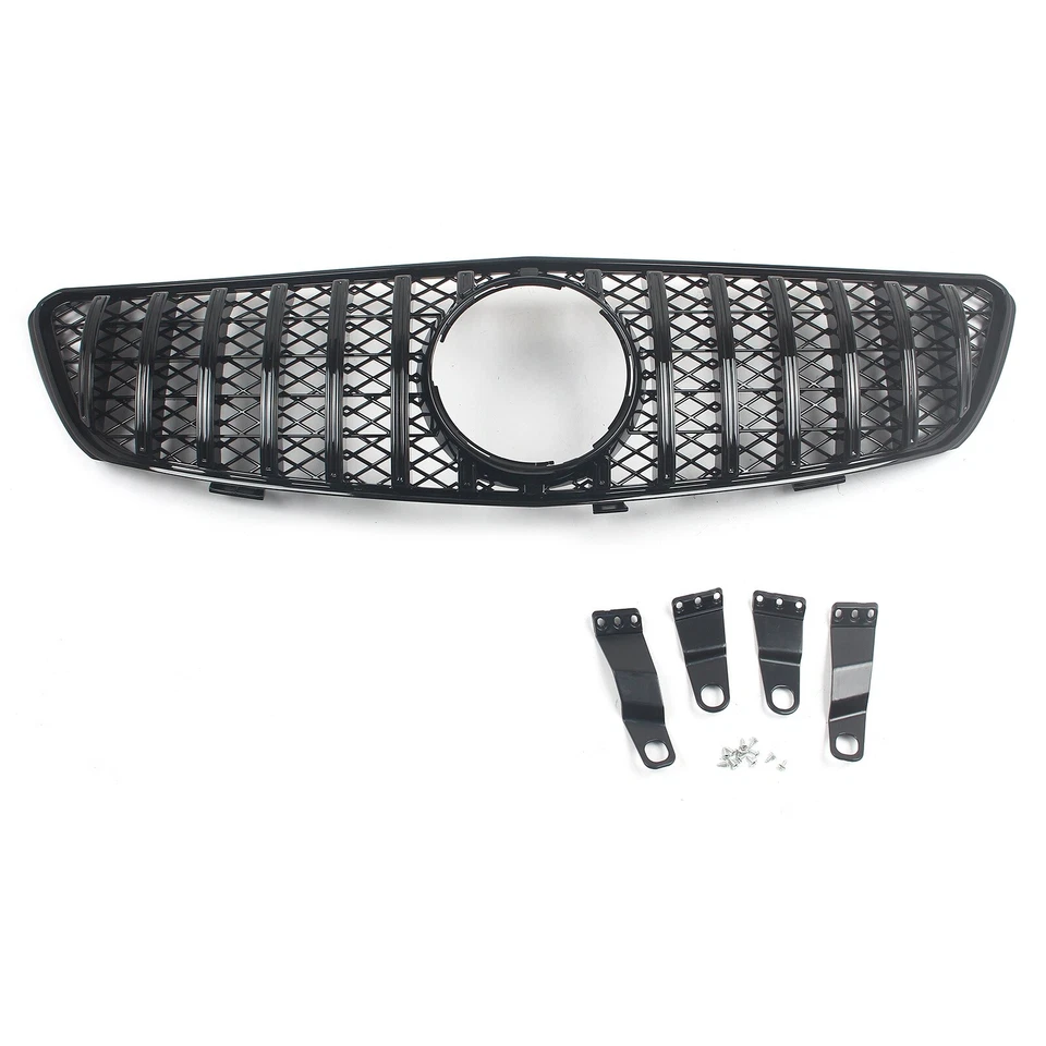 Parrilla delantera parachoques estilo GT rejilla para Mercedes Benz Clase R W251 R350L 2006-09 Foto 4 de 4