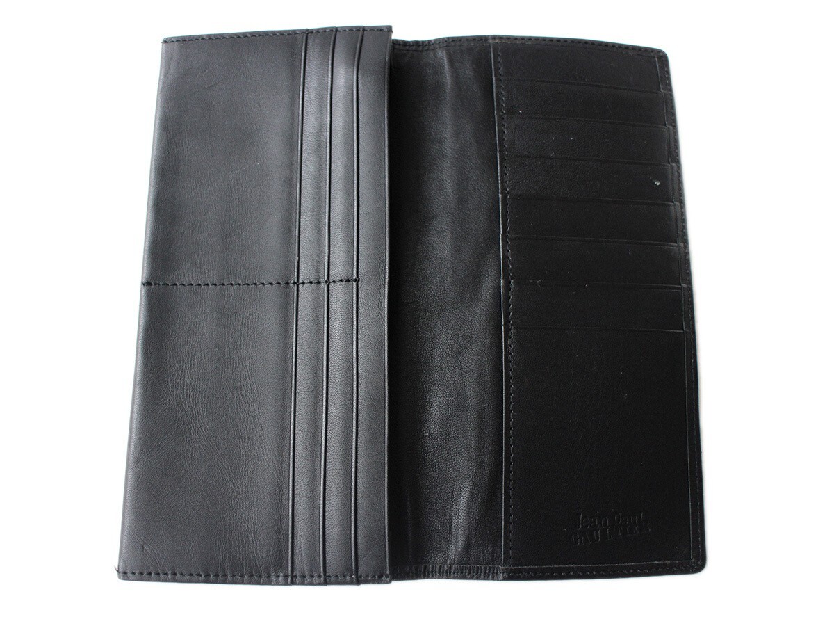 Jean Paul Gaultier RARE Blue Dragon Black Leather Long Jean Paul Gaultier RARE Blue Dragon Black Leather Long