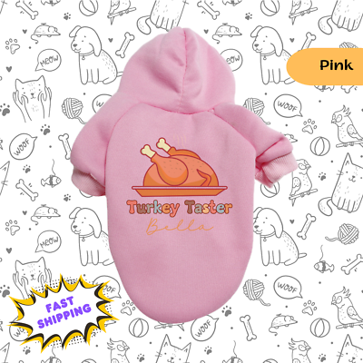 Thanksgiving Hundesweatshirt Set – 2 Stück Kapuzenpullis Für Kleine & Mittlere Hunde