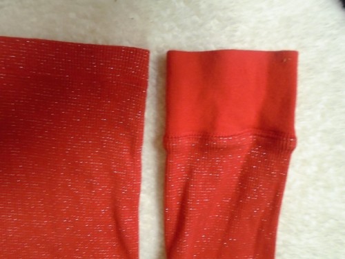 Old Navy Girls Size L 14 - Red/w SIlver Threads & Rhinestones Lg Sleeve T - Picture 4 of 18