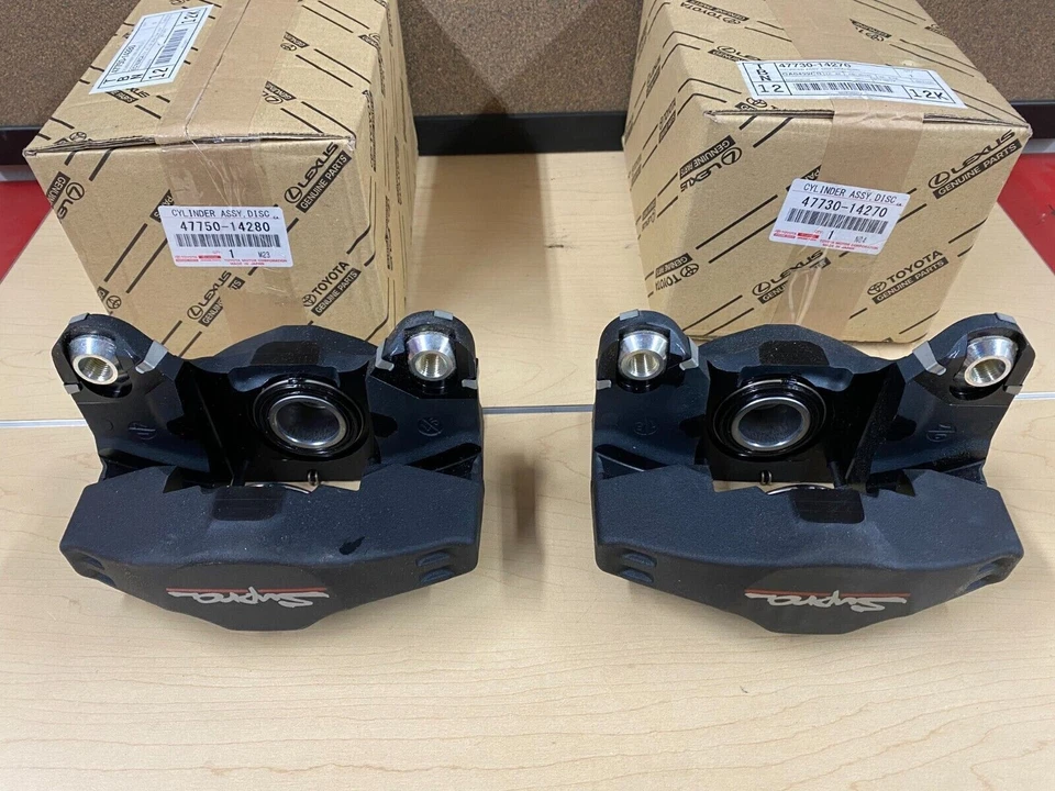 OEM 1993-1998 TOYOTA MK4 SUPRA 3.0L TURBO REAR BRAKE CALIPERS QTY 2 - Image 4 of 4