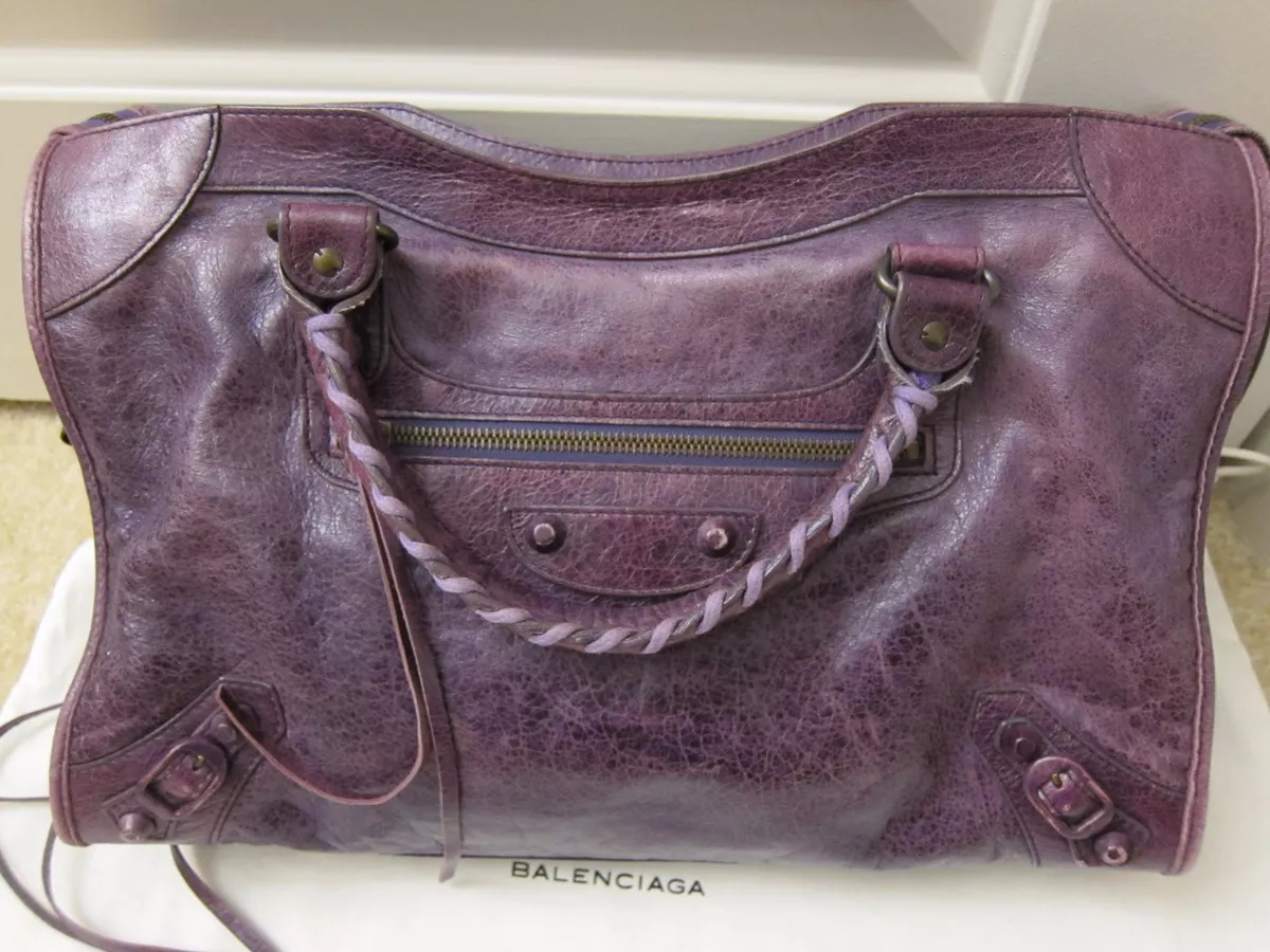 Balenciaga ARENA City Violet Purple Bag (2008) from Barneys New York | eBay