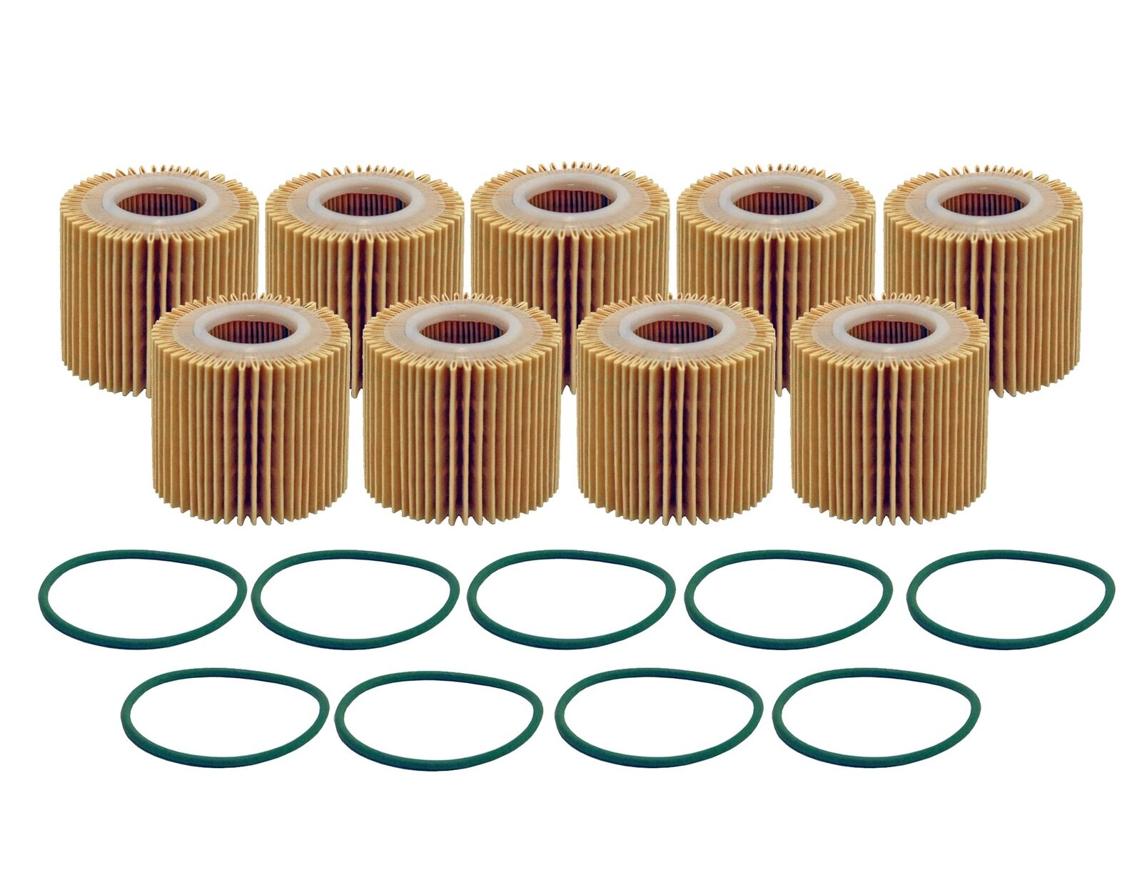 Wix Set Of 9 Engine Motor Oil Filters For Lexus Toyota Pontiac Scion L4
