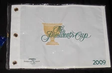 2009 PRESIDENTS CUP GOLF PIN FLAG - BRAND NEW WITH TAGS - FULLY EMBROIDERED!