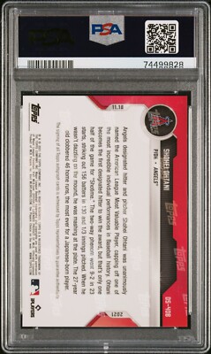 2021 Topps Now SHOHEI OHTANI os40B MVP Blue Auto 8/49 PSA 10 GEM 