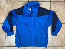 Columbia Women's Large Blue/Black Bugaboo Jacket Windbreaker Snow Full Zip