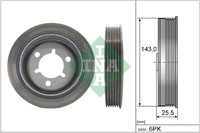 INA 544 0145 10 Riemenscheibe, Kurbelwelle For CitroËN Fiat Peugeot Peugeot (DF-