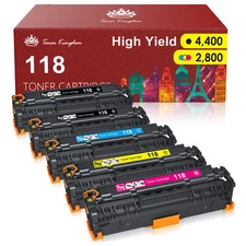 5PK Toner Cartridge Black Color Set For Canon 118 ImageCLASS MF8380CDW MF8580CDW