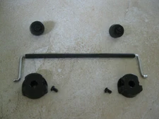 Yaesu FT-757GX bottom cabinet tilt bale+ feet with hardware in Nice shape