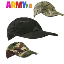 KOMBAT UK KIDS CAMOUFLAGE BASEBALL CAPS Black Cam | Multicam | Woodland One Size