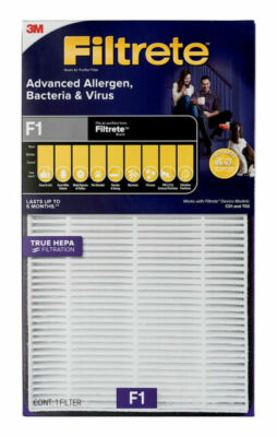 Filtrete Filter F1 Room Air Purifier 3M Advanced Allergen Bacteria Virus HEPA 