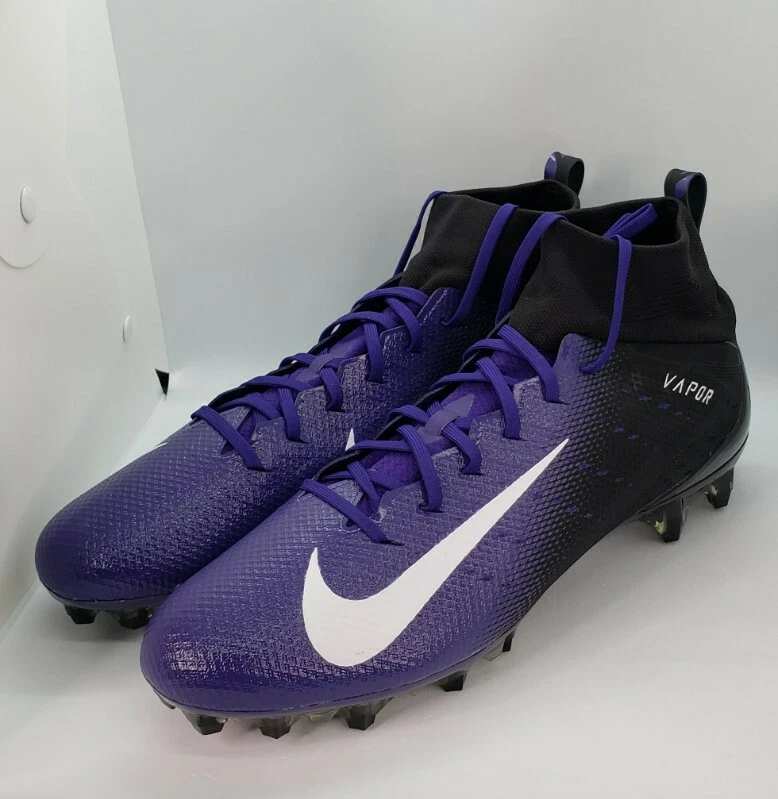 New Nike Vapor Untouchable Pro 3 Football Cleats AO3021 055 Purple Black Sz 16