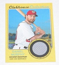 2017 Heritage High Numbers Clubhouse Collection Relic - GOLD Daniel Murphy 82/99