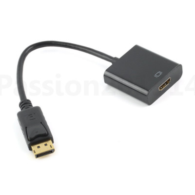 HQ nEW DisplayPort DP Male to HDMI Female Adapter Cable Converter for Laptop