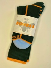 Bombas Calf Socks Neon Tipping Midnight Olive 3-Pack  Arch Support  NWT