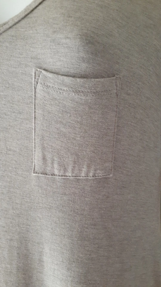 Camisón gris Alfani manga gorra pantorrilla talla X-pequeño 34" busto Foto 3 de 4