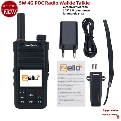 HamGeek KSW-ZL18 Zello 5W 4G Radio POC Network Radio Walkie Talkie GPS Position