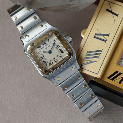 Cartier Santos Galbee Ref. 1567 Steel/18k Gold 24 mm Quartz 2000s
