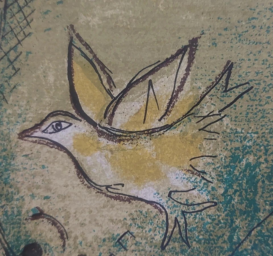 Marc CHAGALL (1887-1985) ORIGINAL Lithographie 233 PARADIES / DER GRÜNE ESEL - Bild 4 von 4