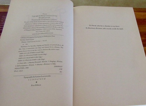 FAIREST ~ Gail Carson Levine. 1st HbDj 2006 Ella Enchanted #2 UNread! in MELB - Picture 10 of 13