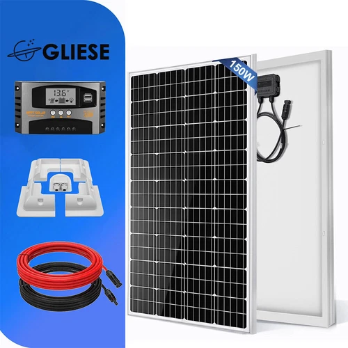 150W Solarpanel Kit Mono Solarmodul 12V Solarzelle Photovoltaik Camper Wohnmobil