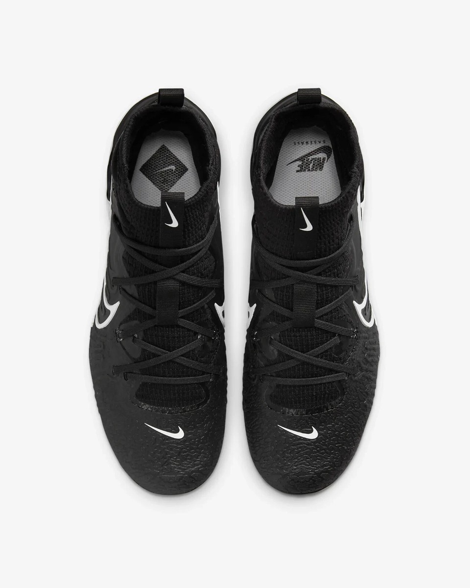 Nike Alpha Huarache NXT Black White Metal Baseball Cleats  display picture 1
