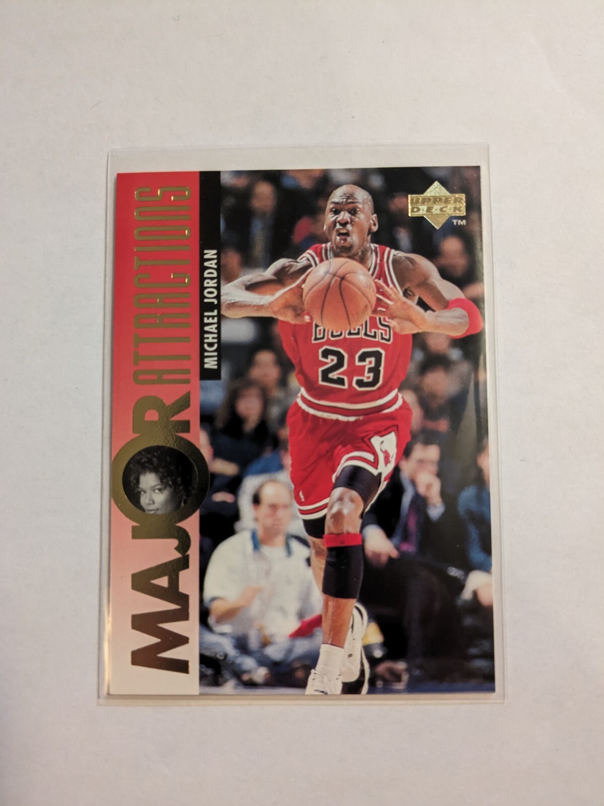 1995-96 Upper Deck Major Attractions Queen Latifah #341 Michael Jordan