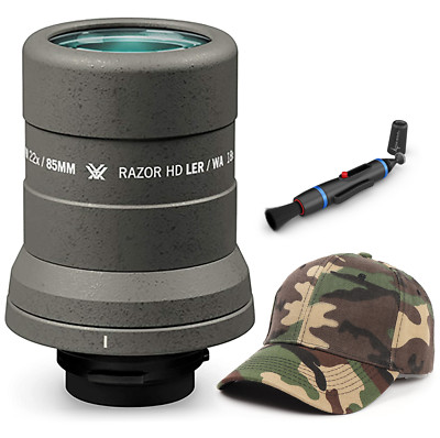 Vortex Optics Razor HD LER Spotting Wide Angle Eyepiece w/ CF Hat and Pen Bundle