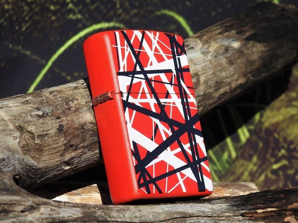 Eddie Van Halen Zippo Lighter - Frankenstrat Guitar - Pinstripe