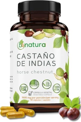 Castaño De Indias (Horse Chestnut Capsules)   1500 mg per Serving, 90 Veggie Cap
