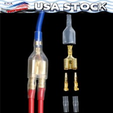 10-100 Sets Male Female Bullet Terminal Wire Crimp Connectors 4.0mm Kit Set