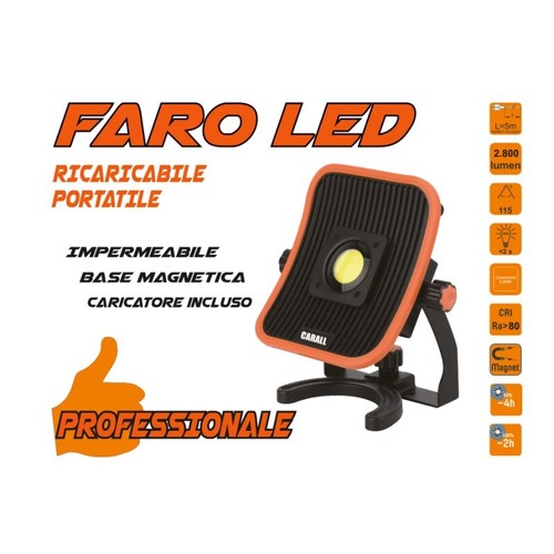Velamp - [R930] Faro Torcia Led Ricaricabile Led 30w 2200 Lm - Foto 12