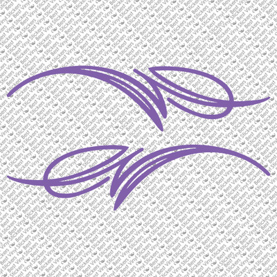 Pinstripe Vinyl Decal Set - Chopper, Bike, Fender, Tank, Car Window Stickers (PS-18) 5 thumbnail image