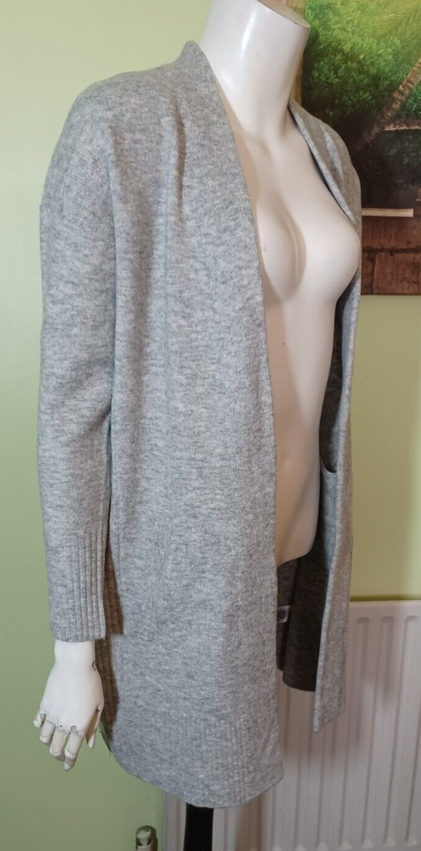 New Wallis Longline Cardigan Grey Small UK