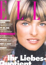 ELLE GERMANY 1993 LINDA EVANGELISTA HELENA CHRISTENSEN CHRISTY TURLINGTON MODELS