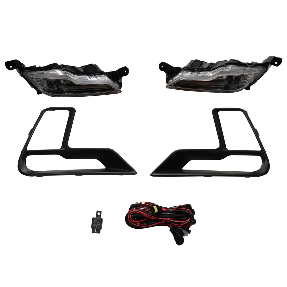 Luces antiniebla LED 2018-2019 para Ford Explorer luces de parachoques de conducción + interruptor + biseles Foto 2 de 4