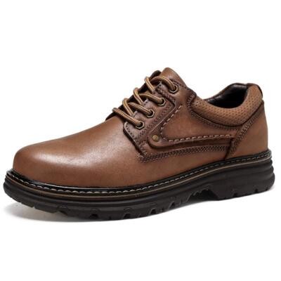 Mens British Outdoor Business Formal Oxfords Wedding Lace Up Climbing Work Shoes