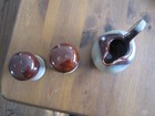 Sango Nova Brown Salt and Pepper Shakers -------- creamer — photo 2