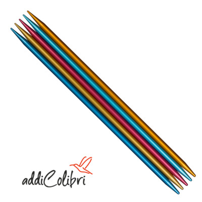 addiColibri Strumpfnadeln ultraleichtes Nadelspiel mit BASIC & LACE Spitze