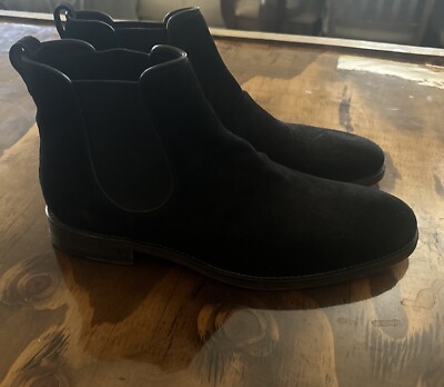 John Varvatos Retail $698 Amsterdam Chelsea Leather Suede  display picture 3