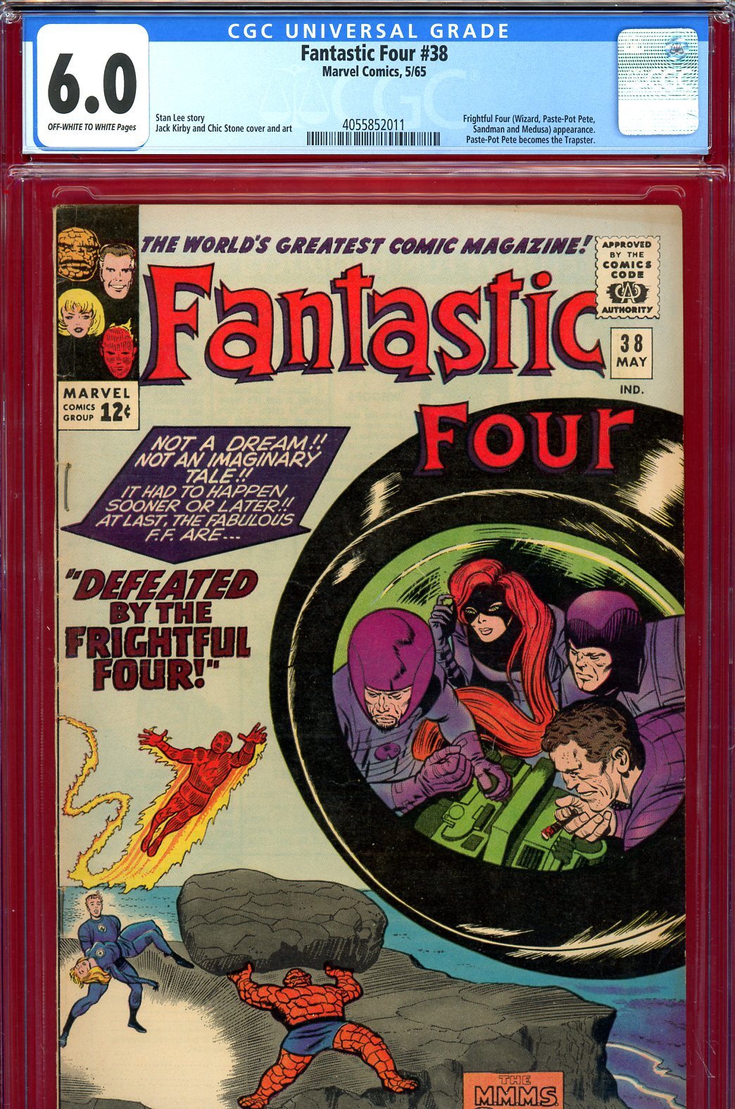 Fantastic Four #38 CGC 6.0 - Frightful Four 2nd appearance - 1st Trapster