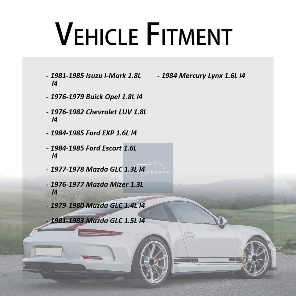 Верхний шланг радиатора охлаждающей жидкости для 1977-1978 Mazda GLC 1,3 л - Изображение 2 из 3
