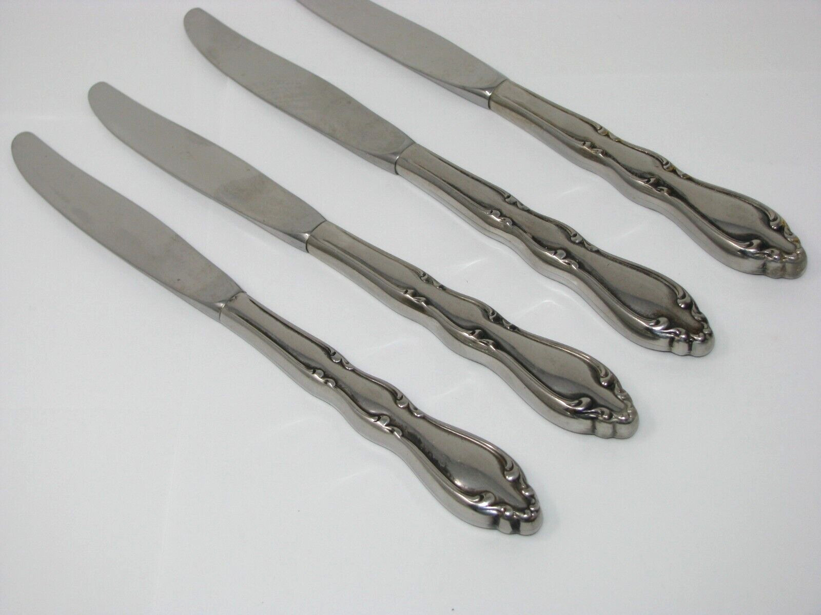 International Anniversary Dinner Knives Stainless Steel 1847 Rogers Bro Set of 4