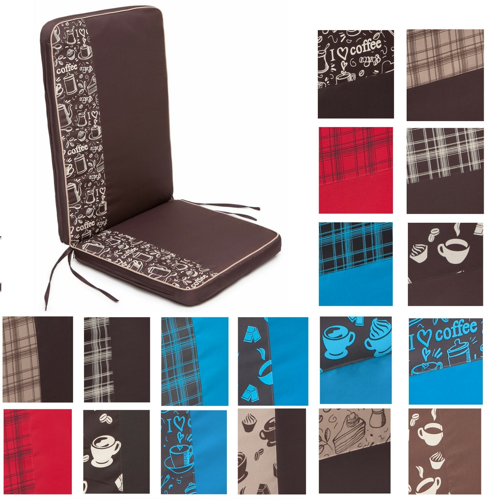 Kissen Gartenmobel Auflagen Polster Gartenstuhl 113x47 Schwarz Weisse Streifen Auflagen