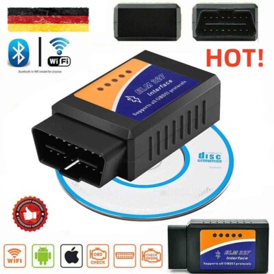Interface Diagnostic Multimarque ELM327 USB BLUETOOTH WIFI PRO OBD2 IOS Android 