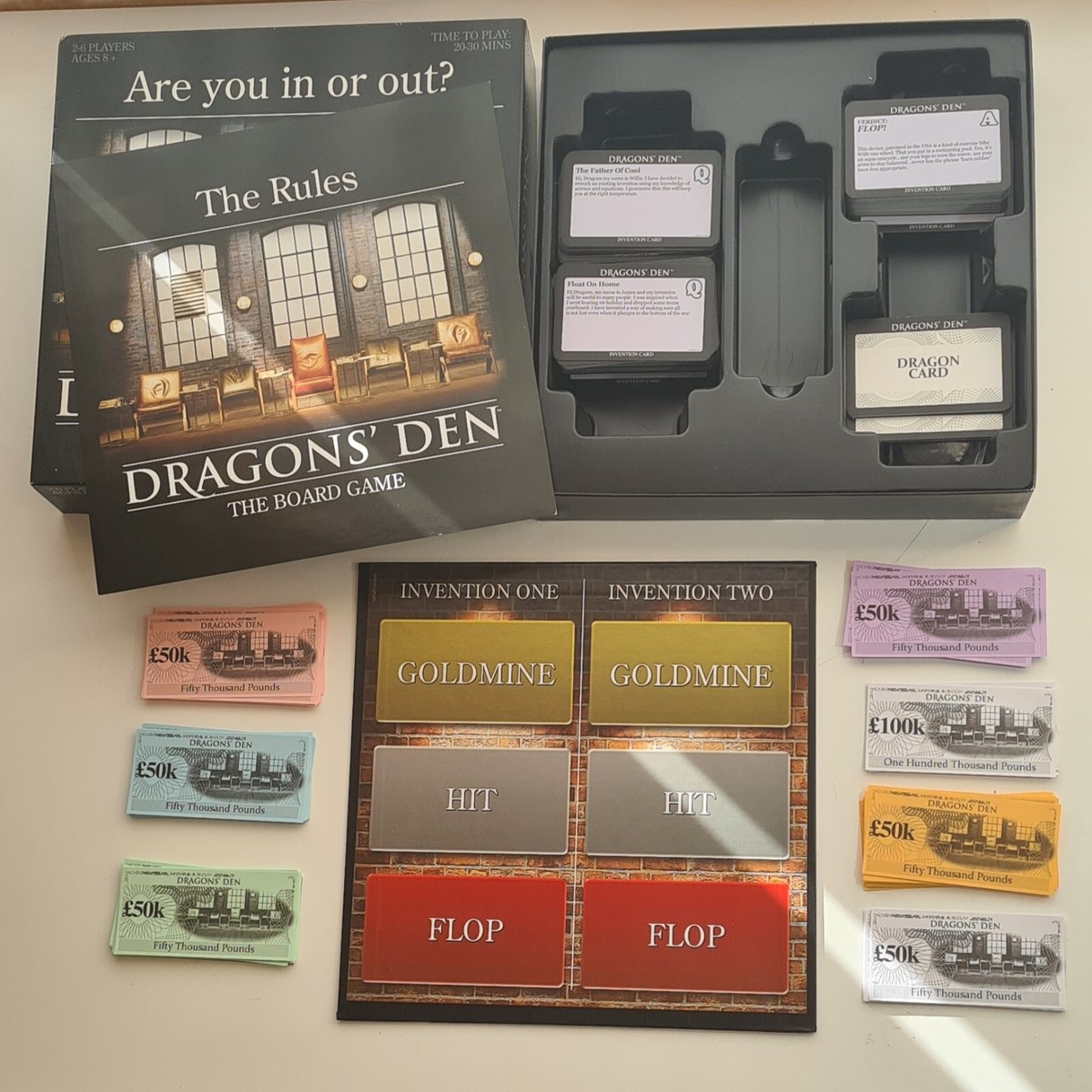 Dragons' Den: The Board Game Are you in or out? By 2waytraffic