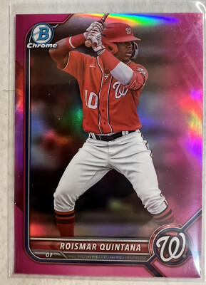 2022 Bowman Chrome Roismar Quintana Fuchsia Prospect #d 31/199