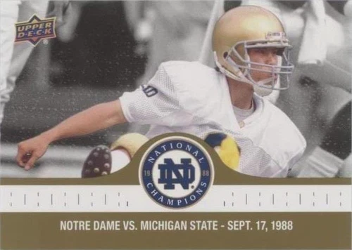2017 Upper Deck Notre Dame 1988 Championship Reggie Ho #9